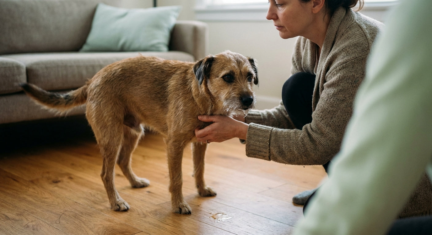 Hund erbricht weißen Schaum: Ursachen & Soforthilfe