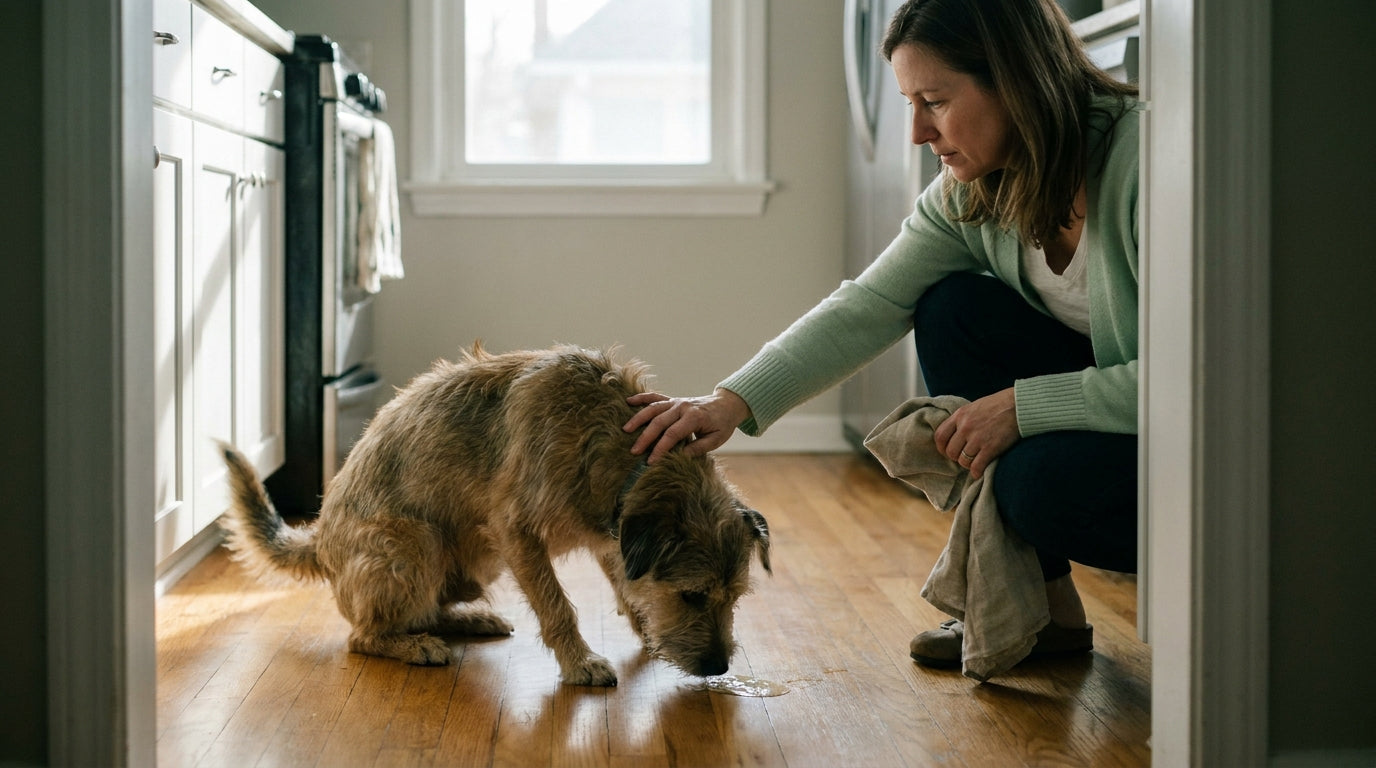 Hund erbricht Schleim: Ursachen & was du tun kannst